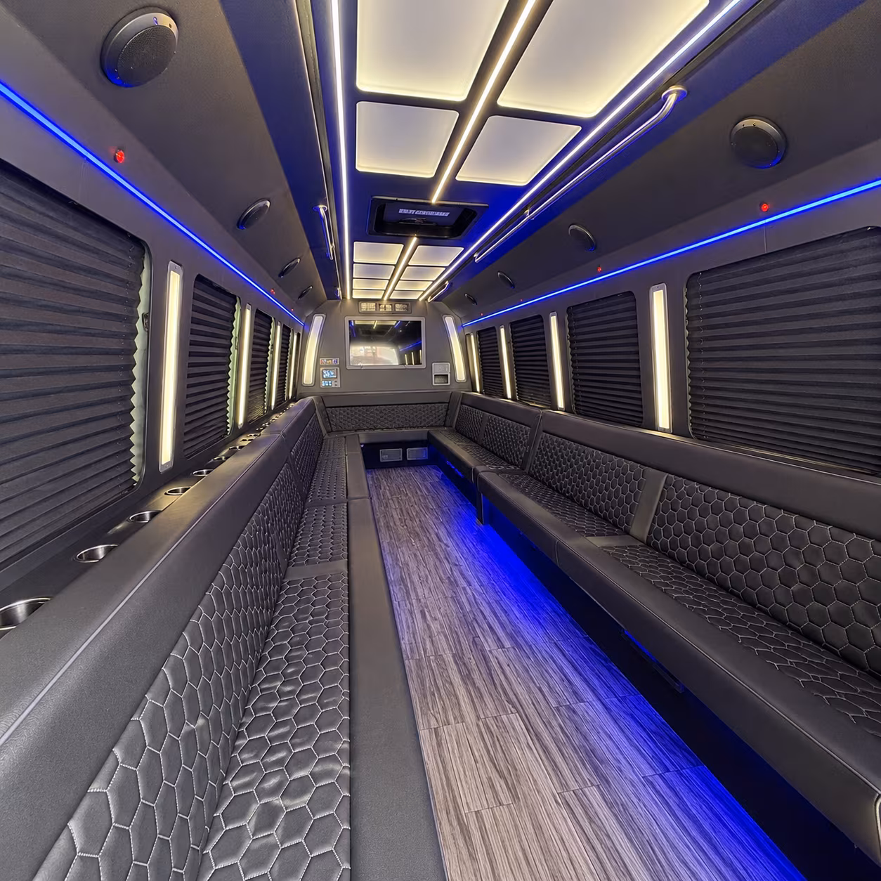 oxnard 30 passenger party bus interior