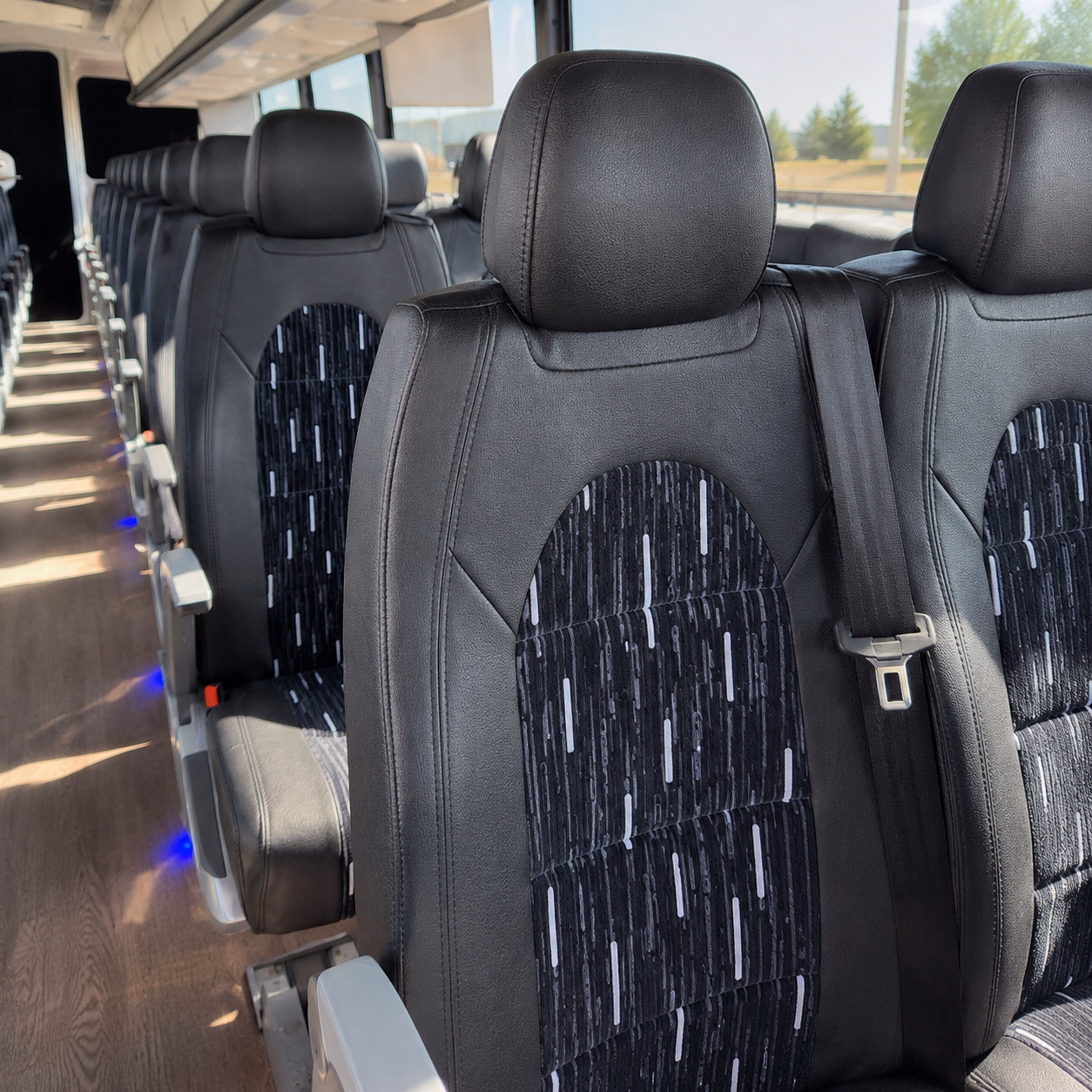 oxnard charter bus rental interior