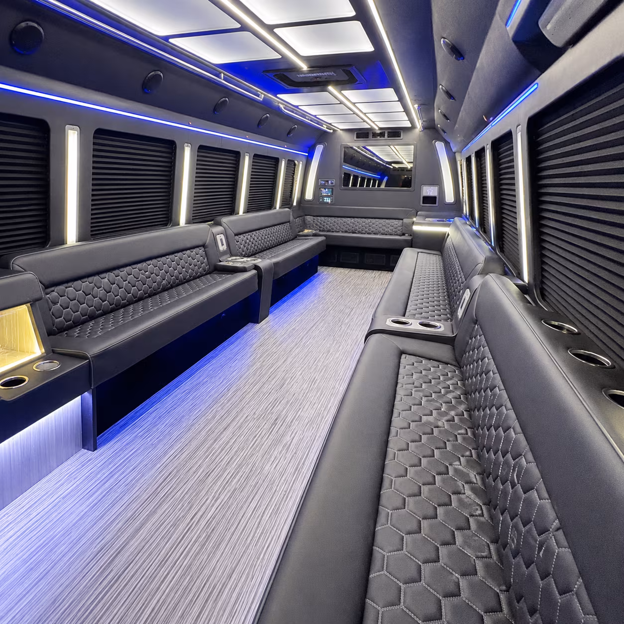 oxnard party bus rental interior